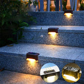 Solar Deck Lights 4/8/16 PCS Outdoor Solar Step Light Warm White for Garden-TI00821-Veeddydropshipping